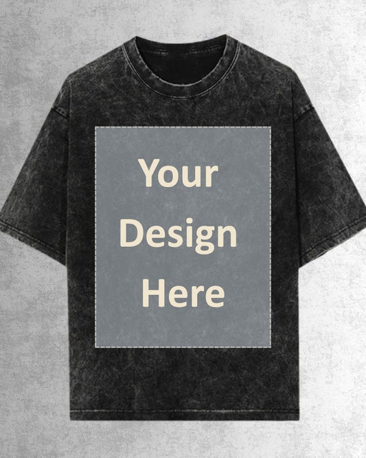 Custom Acid Wash Oversized T-Shirt | 240 GSM