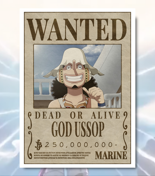 God Usopp – One Piece Wanted Poster