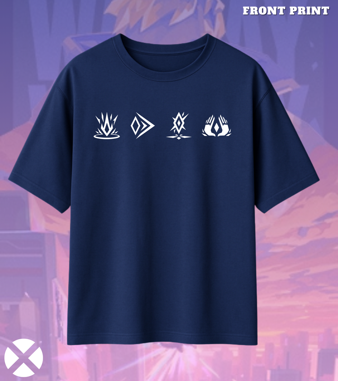 Waylay | Valorant – Phantom Mirage Oversized Tee (240 GSM Heavyweight)