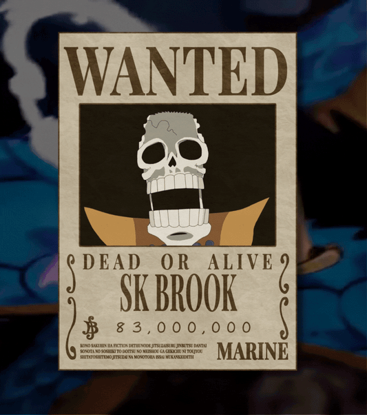 Soul King Brook – One Piece Wanted Poster