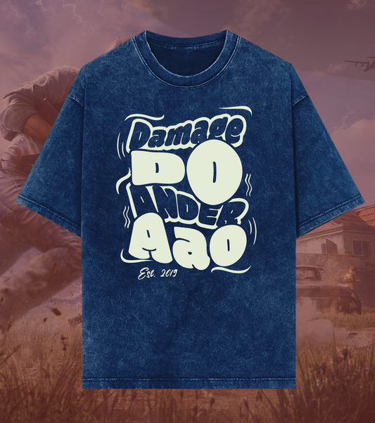 Damage Do Ander Aao – Snax OG Acid Wash Oversized Tee