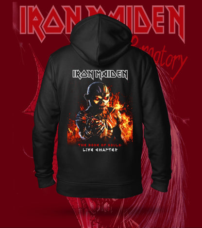 Iron Maiden The Book of Souls: Live Chapter Hoodie – 300 GSM Cotton – Black back print