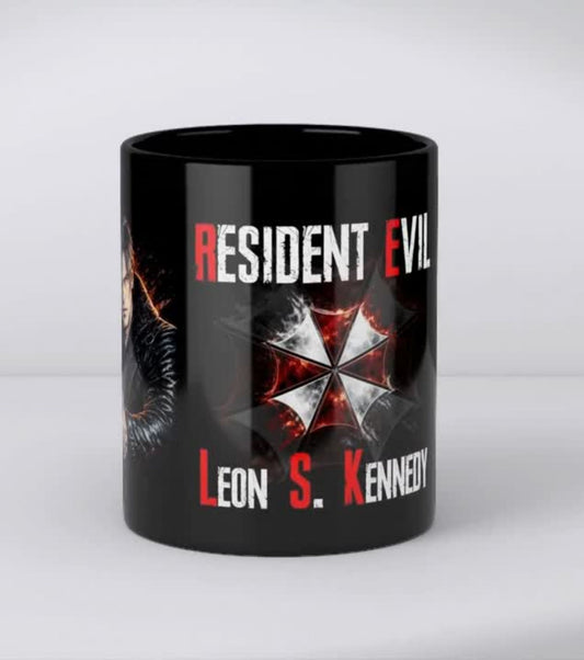 Resident Evil Games Collection Mug – Resident Evil Game Covers Black Gaming Coffee Cup