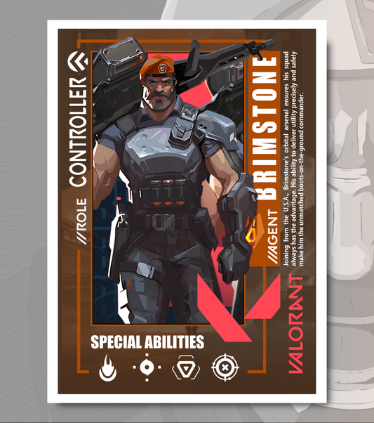 Brimstone Valorant Poster – Premium Matte Print (A3/A4)