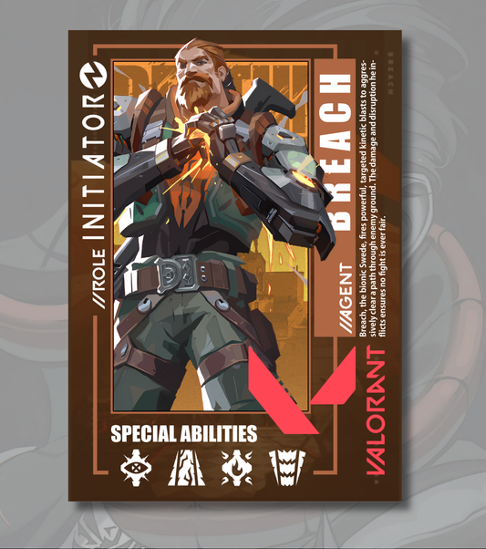 Breach Valorant Poster – Premium Matte Print (A3/A4)