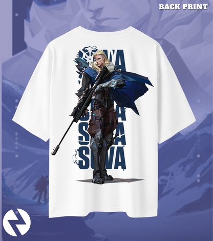 Sova | Valorant – Hunter’s Focus Oversized Tee (240 GSM Heavyweight)