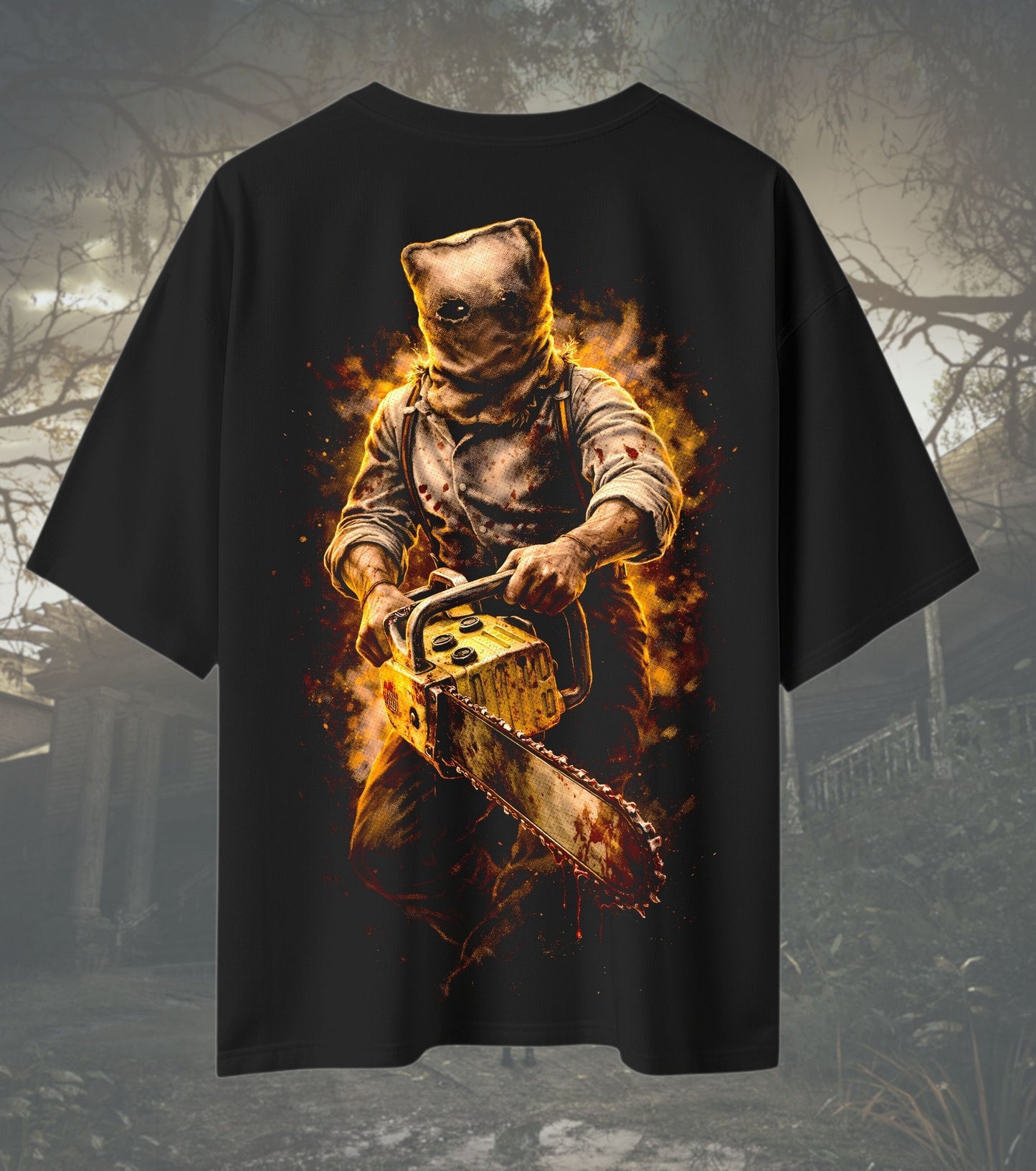 Resident Evil Dr. Salvador T-Shirt – Chainsaw Horror Graphic