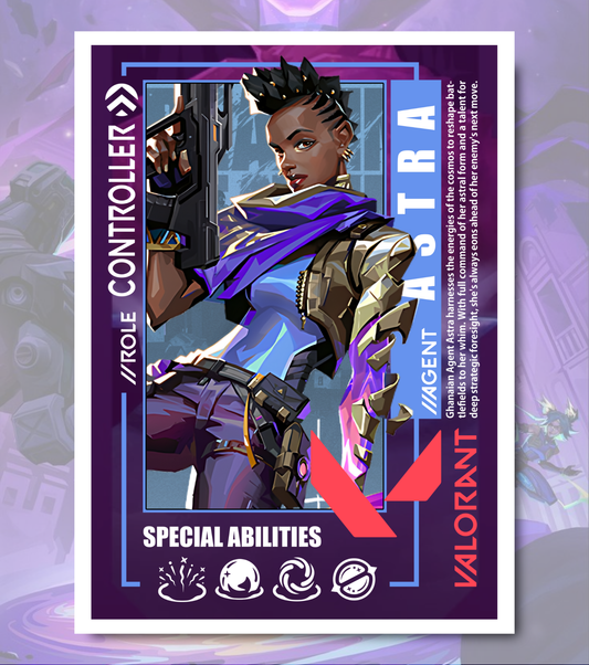 Astra Valorant Poster – Premium Matte Print (A3/A4)
