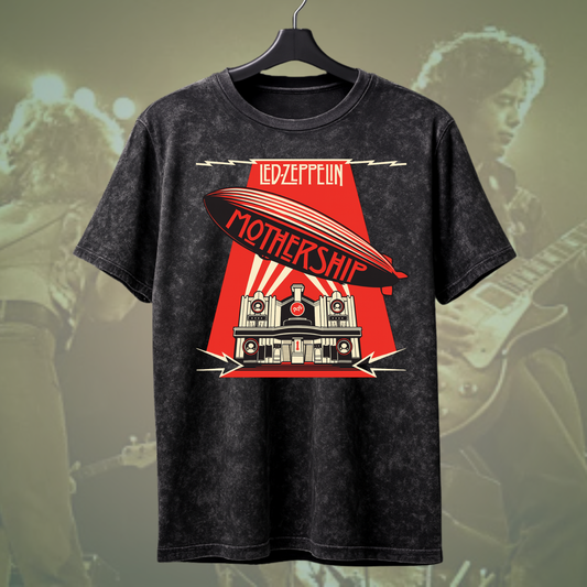 Led Zeppelin Mothership Acid Wash Tee