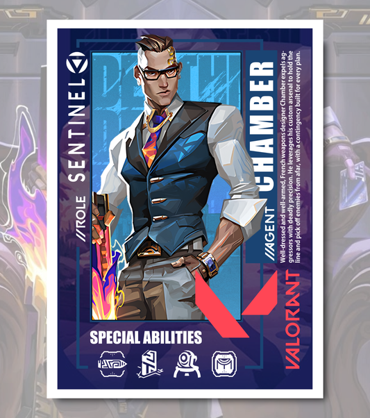 Chamber Valorant Poster – Premium Matte Print (A3/A4)