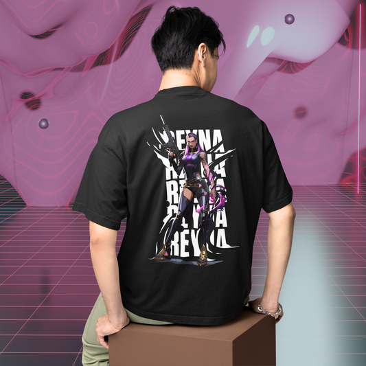 Reyna | Valorant – Empress of Shadows Oversized Tee (240 GSM Heavyweight)