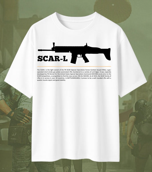 BGMI SCAR-L Oversized T-Shirt | 240 GSM Heavyweight Streetwear