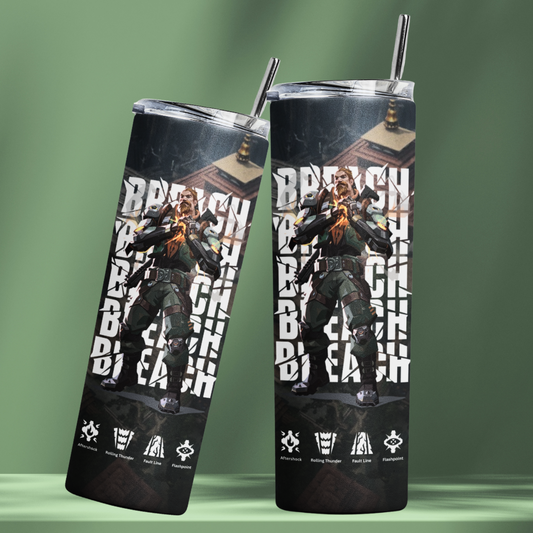 Valorant Breach Stainless Steel Tumbler – 591 ml