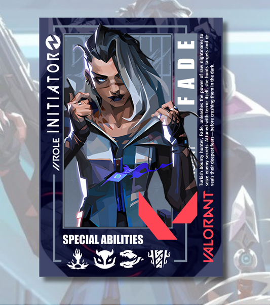 Fade Valorant Poster – Premium Matte Print (A3/A4)