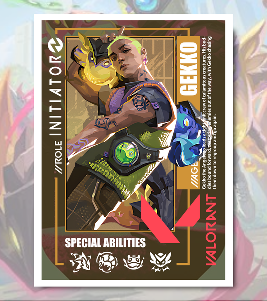 Gekko Valorant Poster – Premium Matte Print (A3/A4)