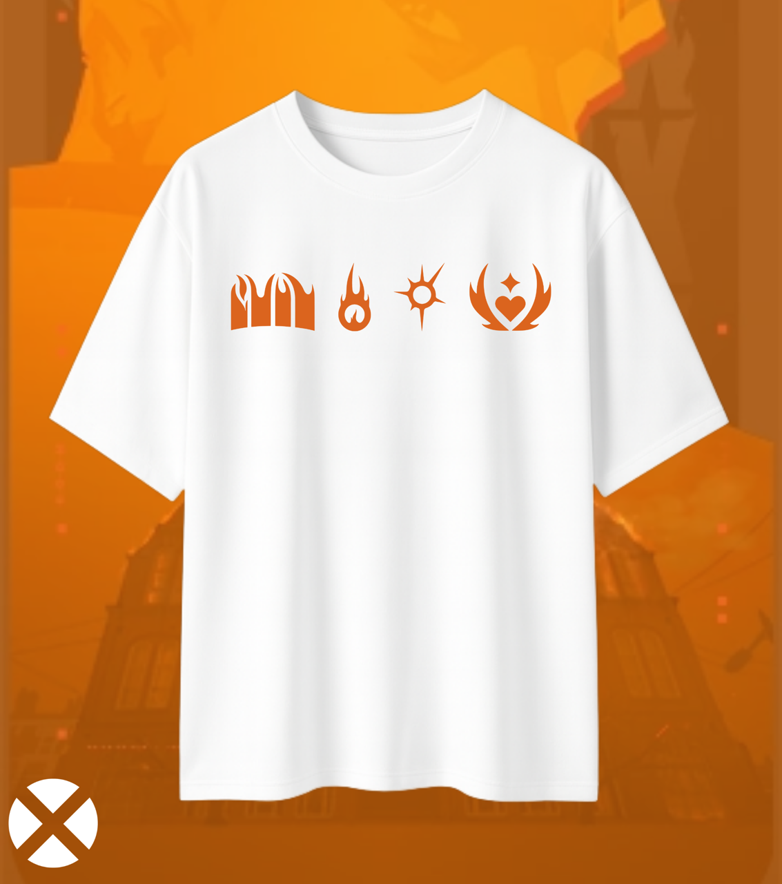 Valorant Phoenix – Blazing Rebirth Oversized Tee (240 GSM Premium)