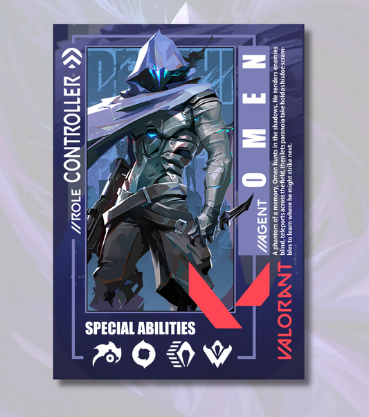 Omen Valorant Poster – Premium Matte Print (A3/A4)