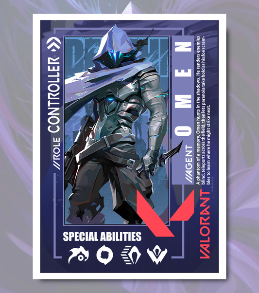 Omen Valorant Poster – Premium Matte Print (A3/A4)