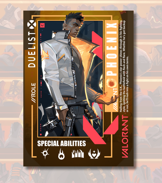 Phoenix Valorant Poster – Premium Matte Print (A3/A4)