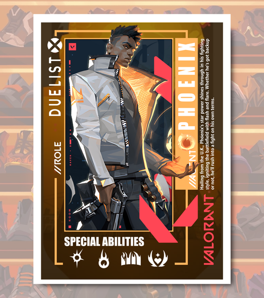 Phoenix Valorant Poster – Premium Matte Print (A3/A4)