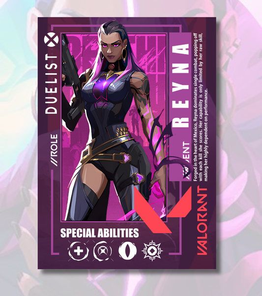 Reyna Valorant Poster – Premium Matte Print (A3/A4)