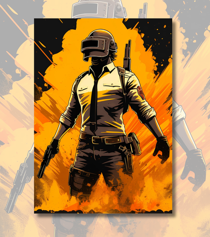 BGMI Sky Drop – Into the Battleground Wall Art