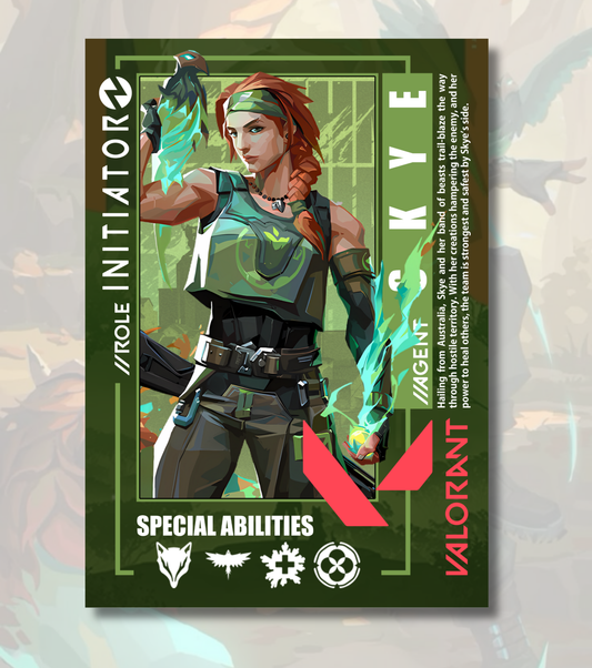 Skye Valorant Poster – Premium Matte Print (A3/A4)