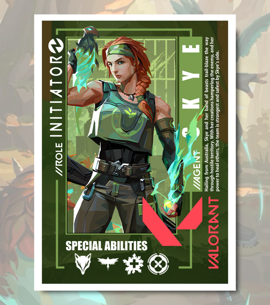 Skye Valorant Poster – Premium Matte Print (A3/A4)