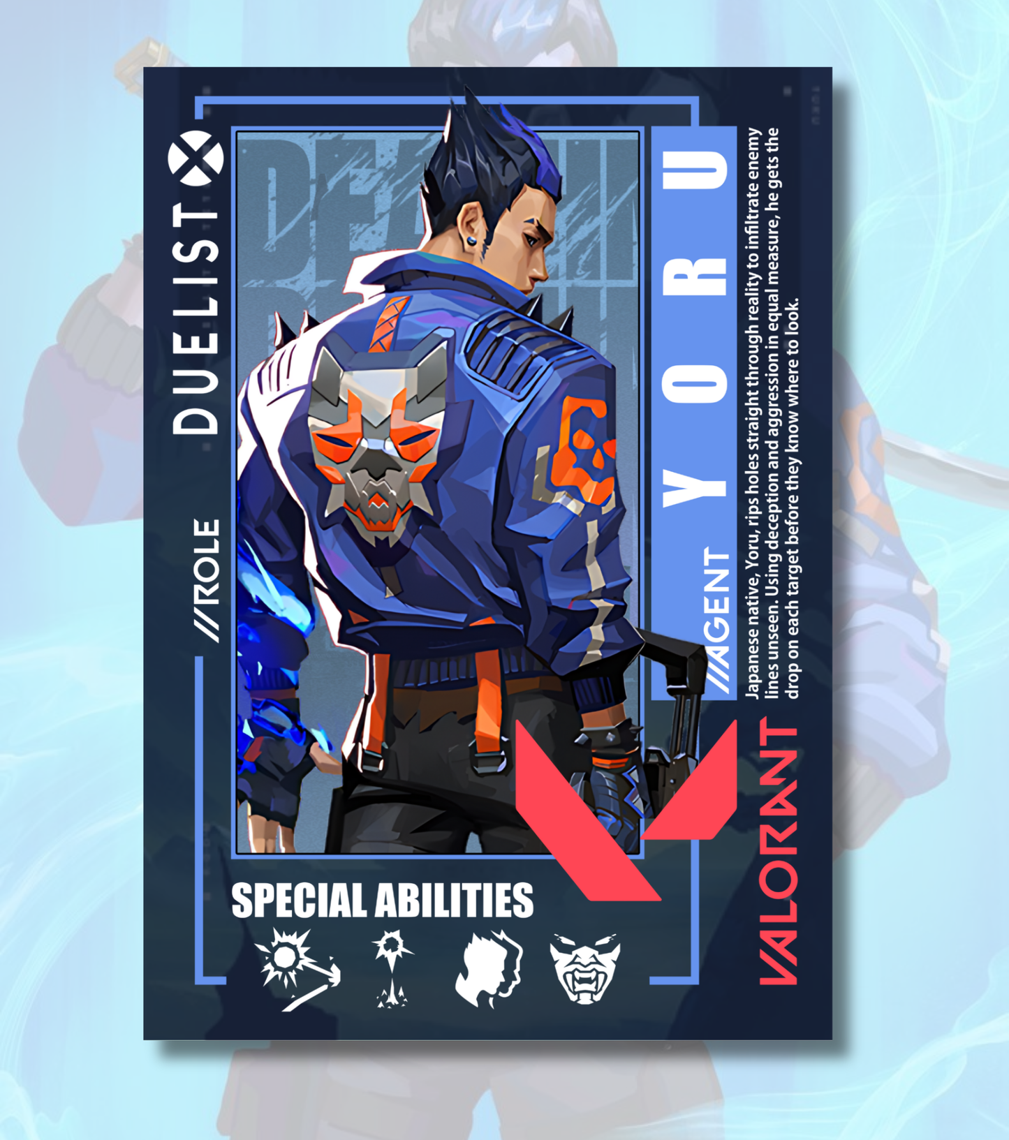 Yoru Valorant Poster – Premium Matte Print (A3/A4)