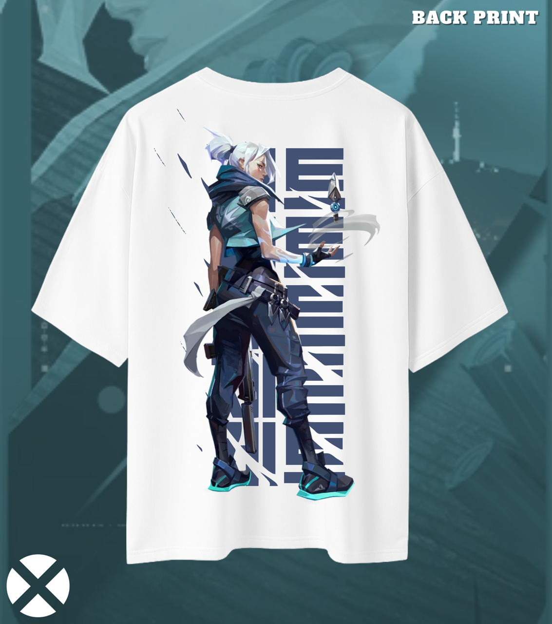 Jett | Valorant – Stormchaser Oversized Tee (240 GSM Heavyweight)