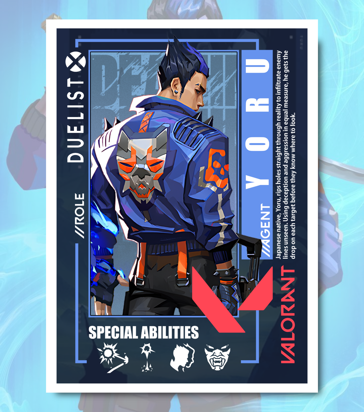 Yoru Valorant Poster – Premium Matte Print (A3/A4)