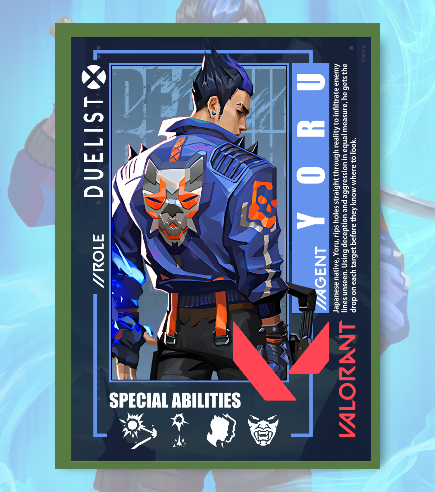 Yoru Valorant Poster – Premium Matte Print (A3/A4)