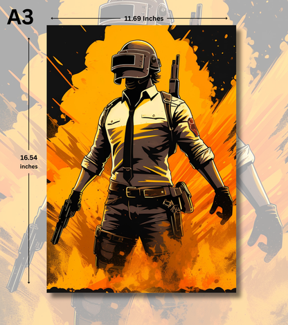 BGMI Sky Drop – Into the Battleground Wall Art