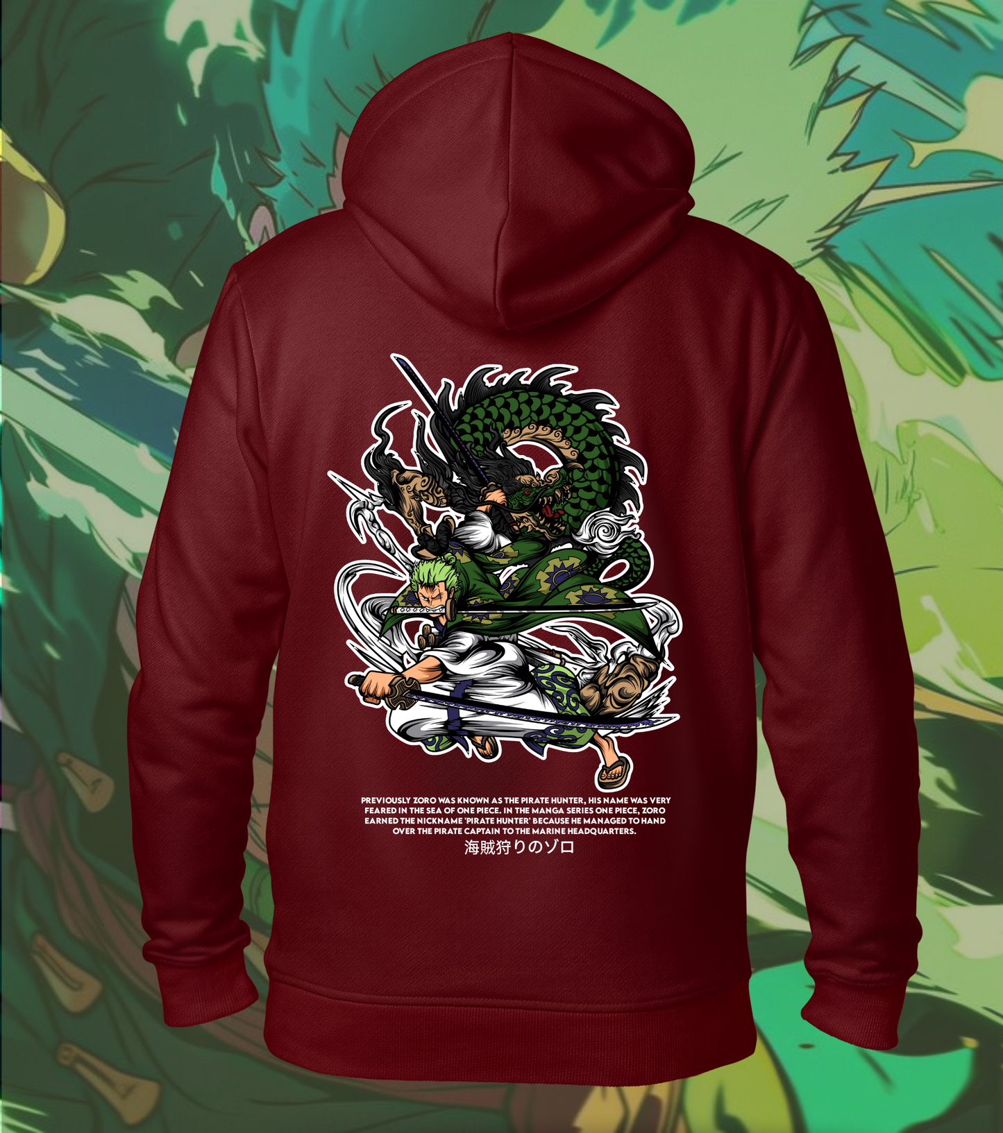 One Piece Zoro Hoodie – King of Hell Mode | Regular Hoodie