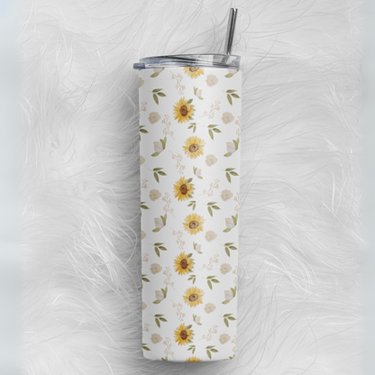 Sunflower Bliss Skinny Tumbler (591 ml / 20 oz)
