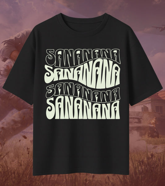 BGMI “Sananana” Oversized T-Shirt | 240 GSM Desi Gamer Streetwear