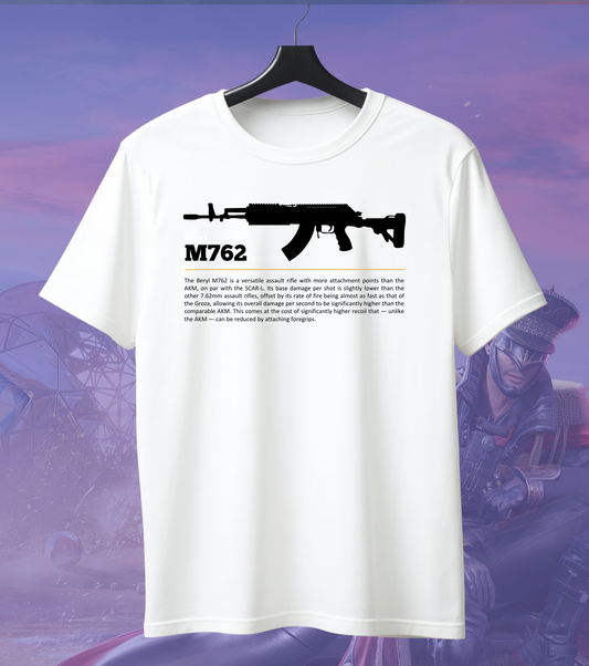 Beryl M762 Tactical Beast Tee – 180 GSM | High-Damage Rifle Print