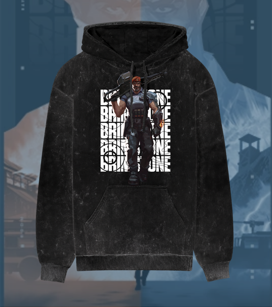 Brimstone | Valorant – Commanding Fire Acid Wash Hoodie