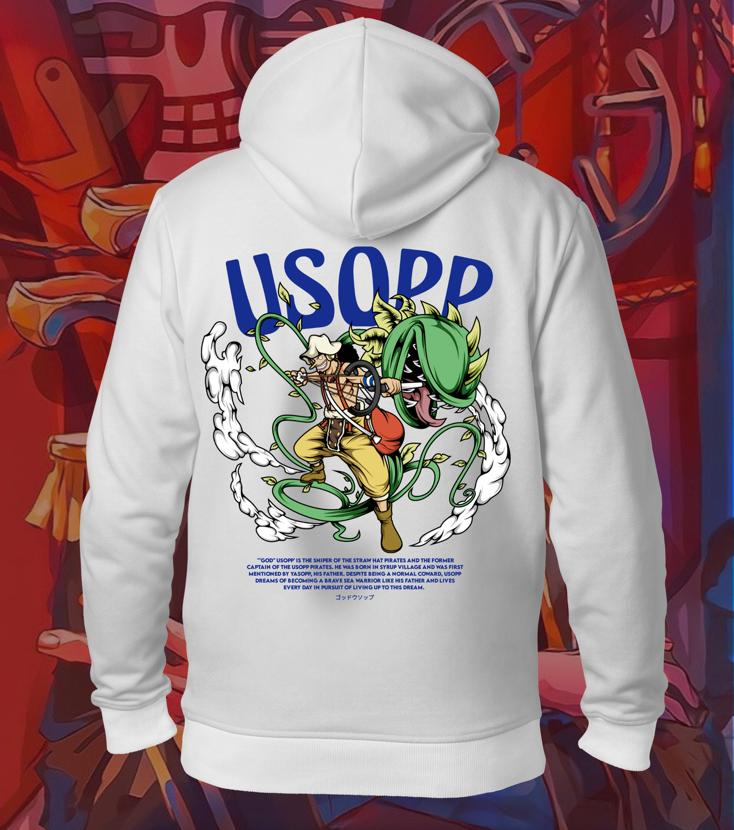 Usopp One Piece Hoodie – Sniper of the Straw Hats