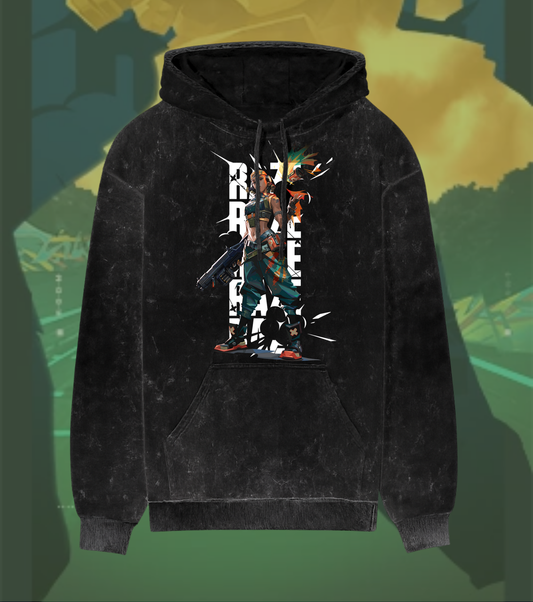 Raze | Valorant – Blast Artist Acid Wash Hoodie