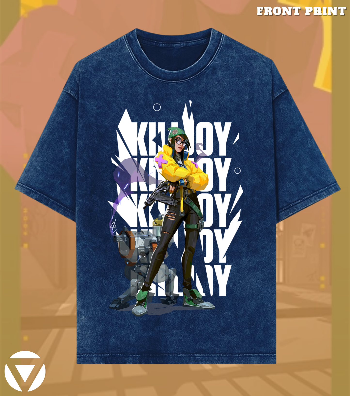 Killjoy | Valorant – Tech Genius Acid Wash Tee