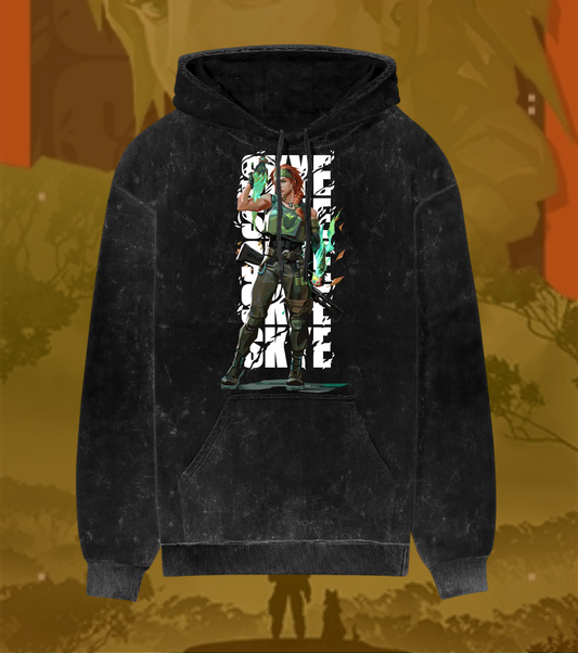 Skye | Valorant – Nature’s Resolve Acid Wash Hoodie