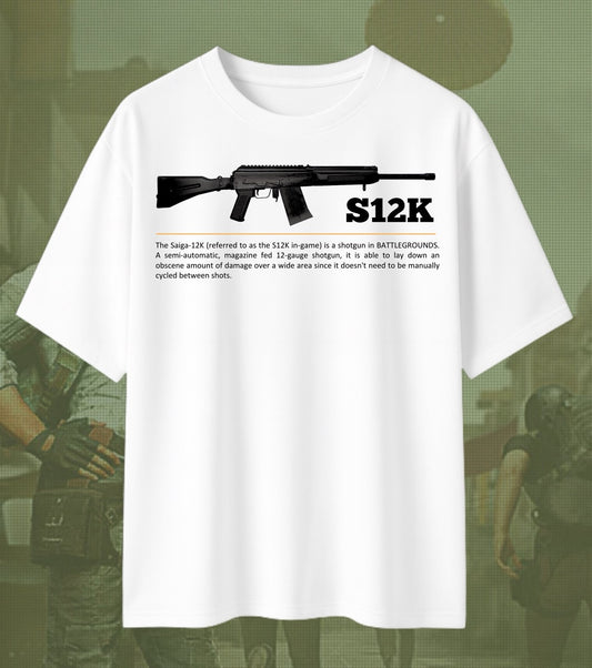 BGMI S12K Oversized T-Shirt | 240 GSM Heavyweight Shotgun Tee