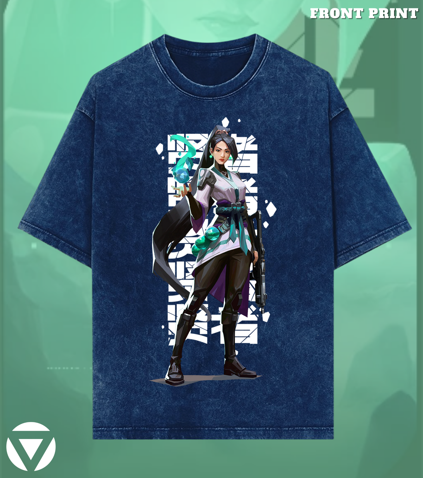 Sage | Valorant – Guardian Spirit Acid Wash Tee