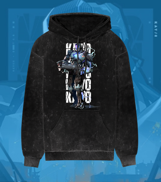 KAY/O | Valorant – Suppression Protocol Acid Wash Hoodie