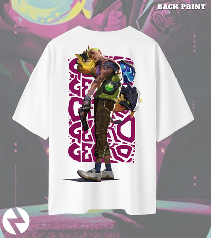 Gekko Creature Crew Oversized T-Shirt – 240 GSM High Quality