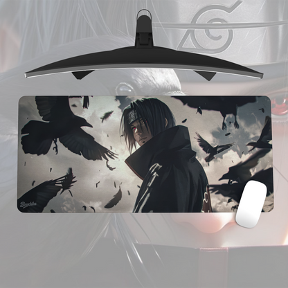 Itachi Uchiha Crow Storm Anime Mouse Pad – Premium Desk Mat