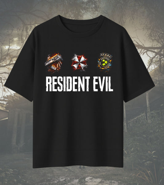 Resident Evil Leon Kennedy T-Shirt – Umbrella & S.T.A.R.S. Graphic