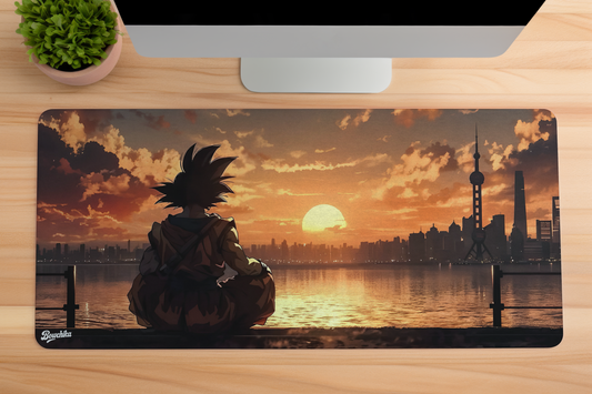 Sunset Serenity – Warrior’s Reflection Goku Mousepad