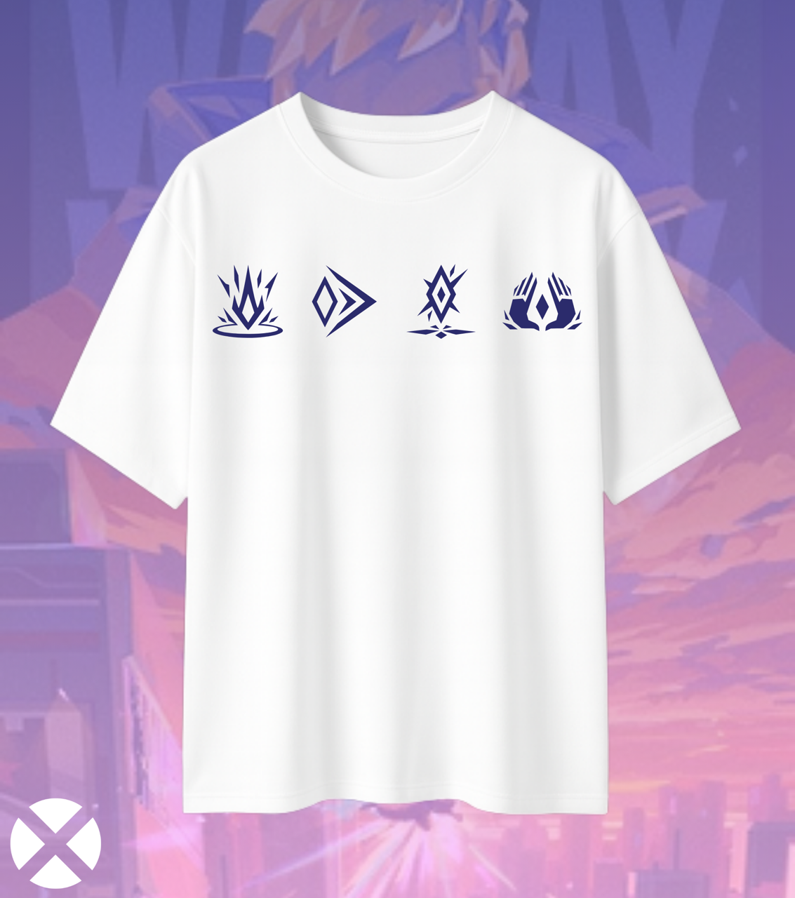 Waylay | Valorant – Phantom Mirage Oversized Tee (240 GSM Heavyweight)